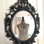 Black Baroque Vanity Mirror