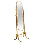 Brass Cheval Mirror