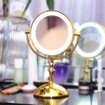 Brass Makeup Mirror