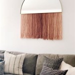 Half Circle Mirror With Fringe