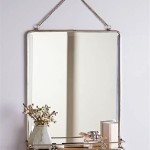 Large French Mirror With Shelf