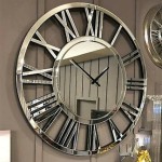 Large Mirror Clock For Wall