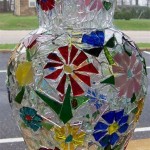 Large Mosaic Mirror Vase