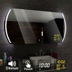 Led Bathroom Mirror Clock