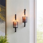 Mirror Wall Sconce Candle Holder