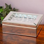 Mirrored Glass Jewelry Box