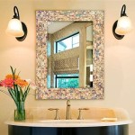 Mosaic Framed Bathroom Mirror