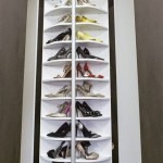 Rotating Shoe Storage With Mirror