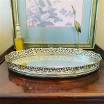 Silver Vanity Mirror Tray