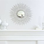 Sunburst Mirror Over Fireplace