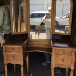 Tri Fold Mirror Vanity Antique